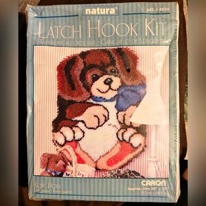Vintage Caron Natura Latch Hook Kit 20"X27" NWT